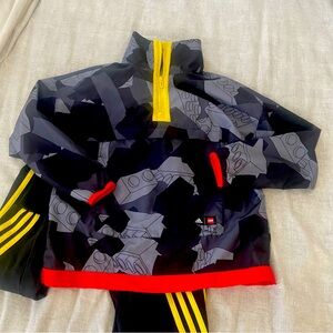 Adidas Lego pullover and sweat pants size 140 fits 8-10